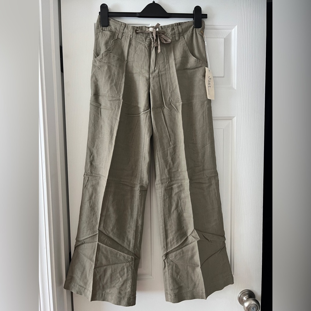 NWT Just Living Linen Khaki Pants